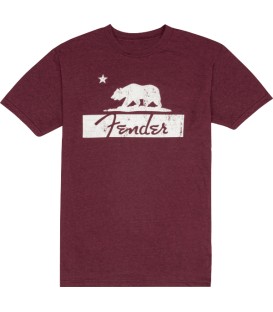 Fender® T-Shirt Burgundy Bear Unisex