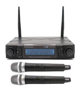SINEXTESIS Radiomicrofono Professionale UHF Doppio Palmare