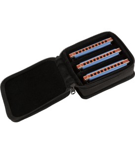Fender® Midnight Blues Harmonicas - 3-Pack with Case